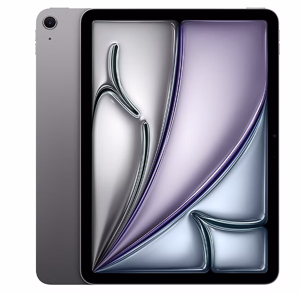 Space gray iPad Air 6 front and back